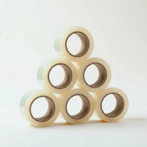Clear Tapes X 6 Rolls Pack - Perfect for Removal Companies, Strong Adhesive, Durable and Long Lasting, Multipurpose Use, Easy to Handle and Tear