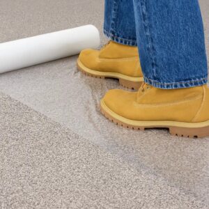 Carpet Protection Stick 600mm x 25m, Easy-to-Use Adhesive Film for Carpet Protection, Durable and Residue-Free, Reduce Wear and Tear of Carpets